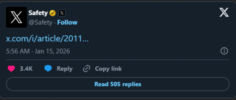 หมดยุคเล่นพิเรนทร์!X ล้อมคอก Grok ห้ามยุ่งกับรูปคนจริง