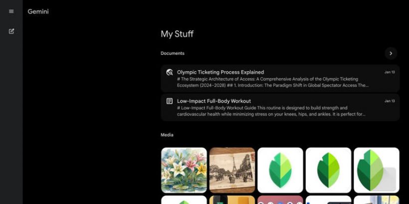Gemini จัดบ้านใหม่! แยกกองงานกับรูปให้แล้ว หาง่ายขึ้นเยอะ
