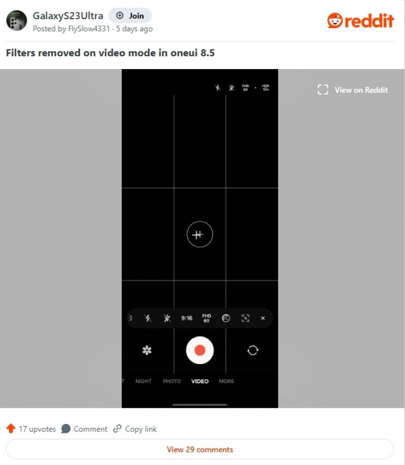ผู้ใช้ซัมซุงโวยลั่น One UI 8.5 แอบลบโหมดนี้ออกเฉย