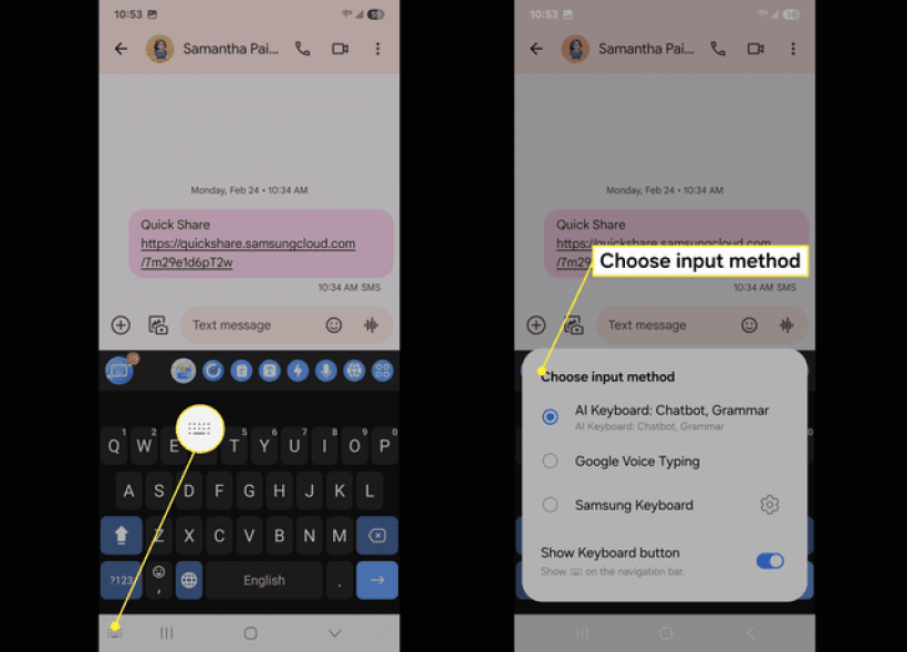 พิมพ์ยากจนท้อ!วิธีเปลี่ยนคีย์บอร์ด Samsung ให้เข้ามือ
