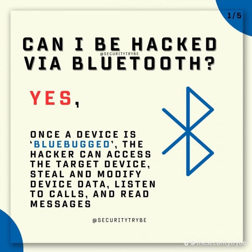 เสี่ยงถูกhack ระวัง!!อย่าเปิด bluetooth ทิ้งไว้