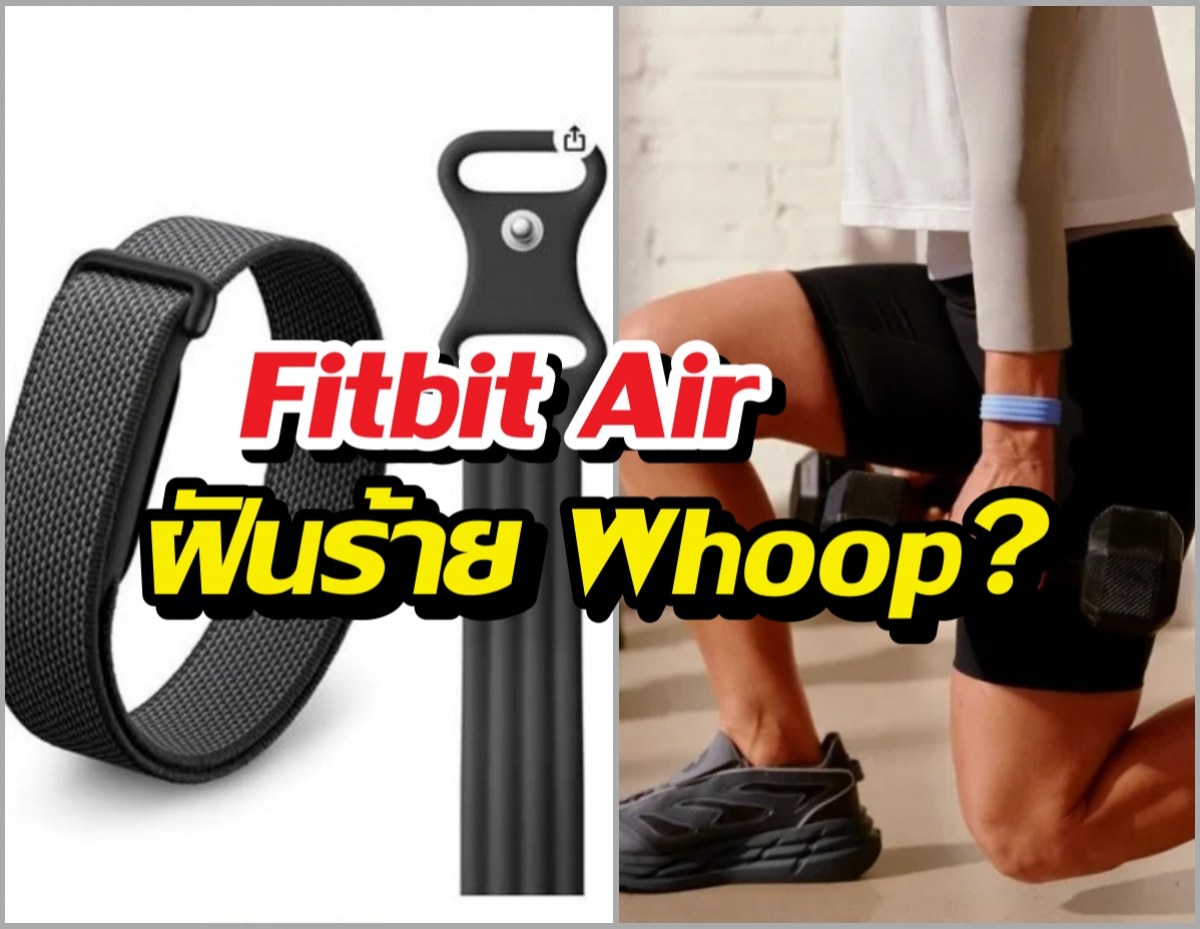 Whoop สะเทือน! Google Fitbit Air จ่อเปลี่ยนเกมสายรัดสุขภาพ!