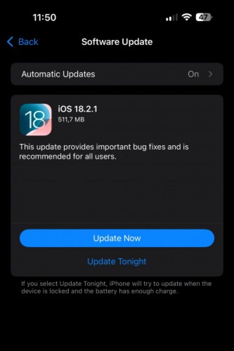 iOS 18.2.1 มาแล้วจ้า อัปเดตด่วนก่อนตกเทรนด์!