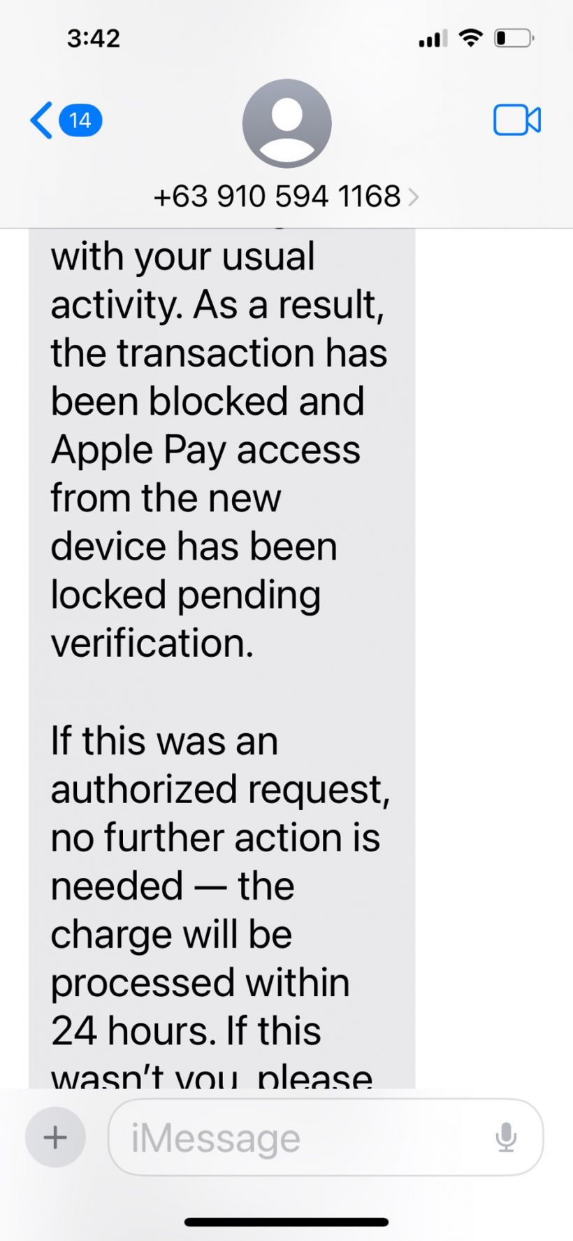 เตือนภัย! ข้อความ Apple Pay ปลอมระบาดหนัก! เผลอกดไปชีวิตเปลี่ยน!