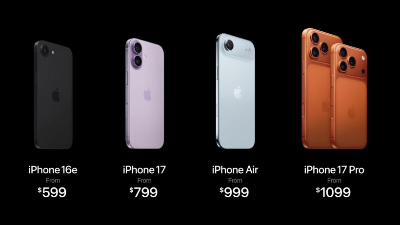 เตรียมเงินให้พร้อม! ส่องราคา iPhone 17 แต่ละรุ่นในไทย ก่อนพรีออเดอร์
